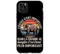 L'école C'est Important mais La Chasse Au Sanglier Est Mieux Coque pour iPhone 11 Pro Max