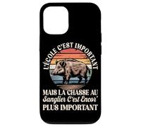 L'école C'est Important mais La Chasse Au Sanglier Est Mieux Coque pour iPhone 12/12 Pro