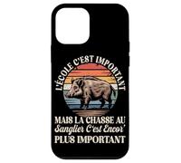 L'école C'est Important mais La Chasse Au Sanglier Est Mieux Coque pour iPhone 12 Mini