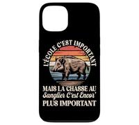 L'école C'est Important mais La Chasse Au Sanglier Est Mieux Coque pour iPhone 13