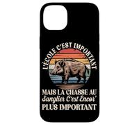 L'école C'est Important mais La Chasse Au Sanglier Est Mieux Coque pour iPhone 14 Plus