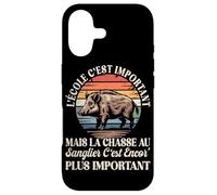 L'école C'est Important mais La Chasse Au Sanglier Est Mieux Coque pour iPhone 17