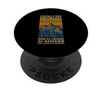 L'école C'est Important mais La Chasse Au Sanglier Est Mieux PopSockets PopGrip Adhésif