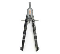 Brunnen 104954090 Boussole à archet à ressort Longueur 170 mm dans un étui en plastique incassable avec couvercle transparent Code couleur "Peak 4" (pour cercles jusqu'à 38 cm de diamètre)