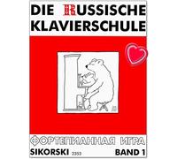 L'école de piano russe Volume 1 - Les éléments les plus importants du piano en peu de temps - Avec pince à partitions colorée en forme de cœur