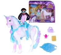 L'École des Licornes, L'Aventure Pierres précieuses de Glacier avec poupée Layla et 13 Accessoires, poupées Licornes pour Filles à partir de 4 Ans
