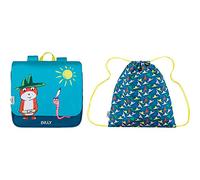 L'Ecole des Tann's Cartable Souple - Maternelle et Multi-activités 29 cm Bleu