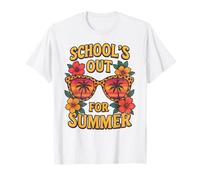 L'école est fermée pour l'été, professeurs et directeurs d'école d'été rétro T-Shirt