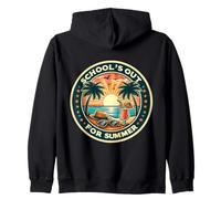 L'école est finie pour les professeurs d'été Beach Vintage Sunset Sweat à Capuche