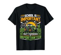 L'école est Importante mais l'agriculture est Importanter T-Shirt Graphique avec Valeur