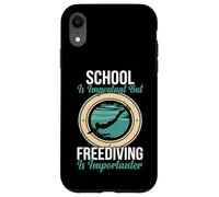 L'école est Importante mais l'apnée est Importanter Coque pour iPhone XR