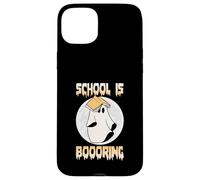 L'école fait la fête d'Halloween avec Funny Ghost Coque pour iPhone 15 Plus