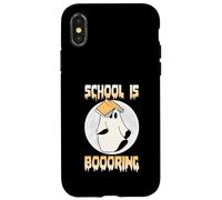 L'école fait la fête d'Halloween avec Funny Ghost Coque pour iPhone X/XS