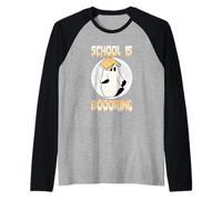 L'école fait la fête d'Halloween avec Funny Ghost Manche Raglan