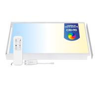 LECOM Panneau LED 120x60 Dimmable CCT 3000-6000K Blanc Chaud, Neutre et Froid avec télécommande CRI 90 5400lm Plafonnier Dalle LED (avec cadre de montage)