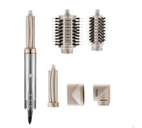 Lecomely AirEdge A3 Multi-styler 5 en 1 - sèche-cheveux ionique - brosse soufflante - boucleur automatique - brosse ovale - Gris