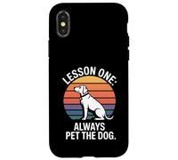 Leçon 1 de Dicton canin : caressez Toujours Le Chien Coque pour iPhone X/XS