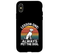 Leçon 1 de Dicton canin : caressez Toujours Le Chien Coque pour iPhone X/XS