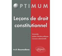 Leçon de droit constitutionnel - Malik Boumediene - Ellipses - broché - Etude