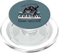 Leçon de Piano pour Chat Musique Classique Chaton Massage du Ventre pianiste PopSockets PopGrip pour MagSafe