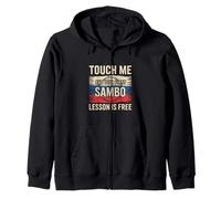Leçon de Sambo Russe | Citation Amusante sur Le Sport de Combat sur Les Arts Martiaux Sweat à Capuche