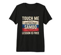 Leçon de Sambo Russe | Citation Amusante sur Le Sport de Combat sur Les Arts Martiaux T-Shirt Haut de Gamme