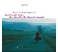 Leçon d'économie générale : l'expérience-limite chez Bataille-Blanchot-Klossowski L'expérience-limite chez bataille - Alain Milon - Pu.paris Nanterre - broché - Essai