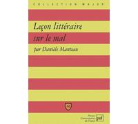 Leçon littéraire sur le mal