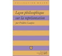 Leçon philosophique sur la représentation - Frédéric Laupies - Puf - broché - Scolaire / Universitaire