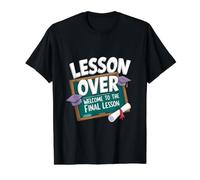 Leçon sur l'enseignant drôle Retraite Enseignant à la Retraite T-Shirt Graphique avec Valeur, Homme, Noir, S