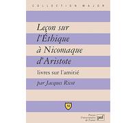Leçon sur "L'Ethique à Nicomaque" d'Aristote