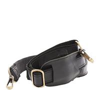 LECONI Bandoulière en Cuir et Nylon Large pour Sacs, Réglable en Longueur 4x150cm, Noir LEC-R2