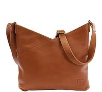 LECONI besace pour dames Sac épaule Sac en cuir pratique pour dames Sacoche style vintage Sac pour dames Shopper en cuir 32x29x3cm cognac LE0065-buf