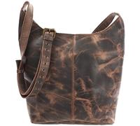 LECONI besace pour dames Sac épaule Sac en cuir pratique pour dames Sacoche style vintage Sac pour dames Shopper en cuir 34x34x11cm terre LE0055-wax