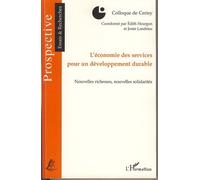 Collectif – L'économie des services pour un développement durable – Broché