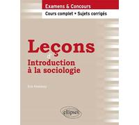 Leçons d’Introduction à la sociologie - Eric Keslassy - Ellipses - broché - Scolaire / Universitaire