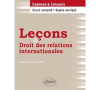 Leçons de droit des relations internationales