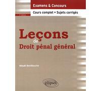 Leçons De Droit Pénal Général