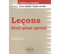 Leçons De Droit Pénal Spécial