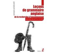 Leçons de grammaire anglaise Groupe prédicatif - Monique De Mattia-Viviès - Publication Universite Provence - broché - Méthode de langue