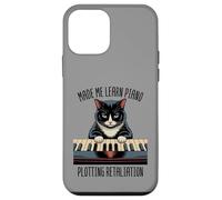 Leçons de Piano Chat Musique Classique Chaton Pianoforte Pianiste Coque pour iPhone 12 Mini