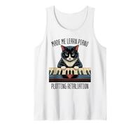 Leçons de Piano Chat Musique Classique Chaton Pianoforte Pianiste Débardeur