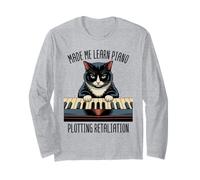 Leçons de Piano Chat Musique Classique Chaton Pianoforte Pianiste Manche Longue