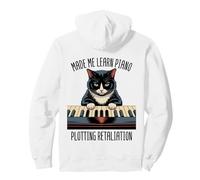 Leçons de Piano Chat Musique Classique Chaton Pianoforte Pianiste Sweat à Capuche