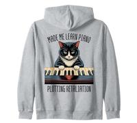 Leçons de Piano Chat Musique Classique Chaton Pianoforte Pianiste Sweat à Capuche