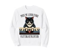 Leçons de Piano Chat Musique Classique Chaton Pianoforte Pianiste Sweatshirt