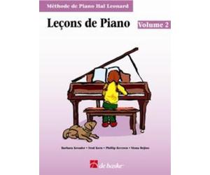 Leçons de piano Hal Leonard Volume 2 | Méthode pour débutants enfants et adultes | Livre d’instruction avec théorie et technique | Recueil de chansons et partitions | Progressif pour apprentissage