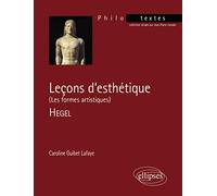 Leçons d'esthétique (Les formes artistiques), Hegel
