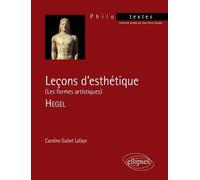 Leçons D'esthétique - Les Formes Artistiques , Hegel