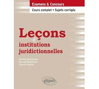Leçons d'institutions juridictionnelles